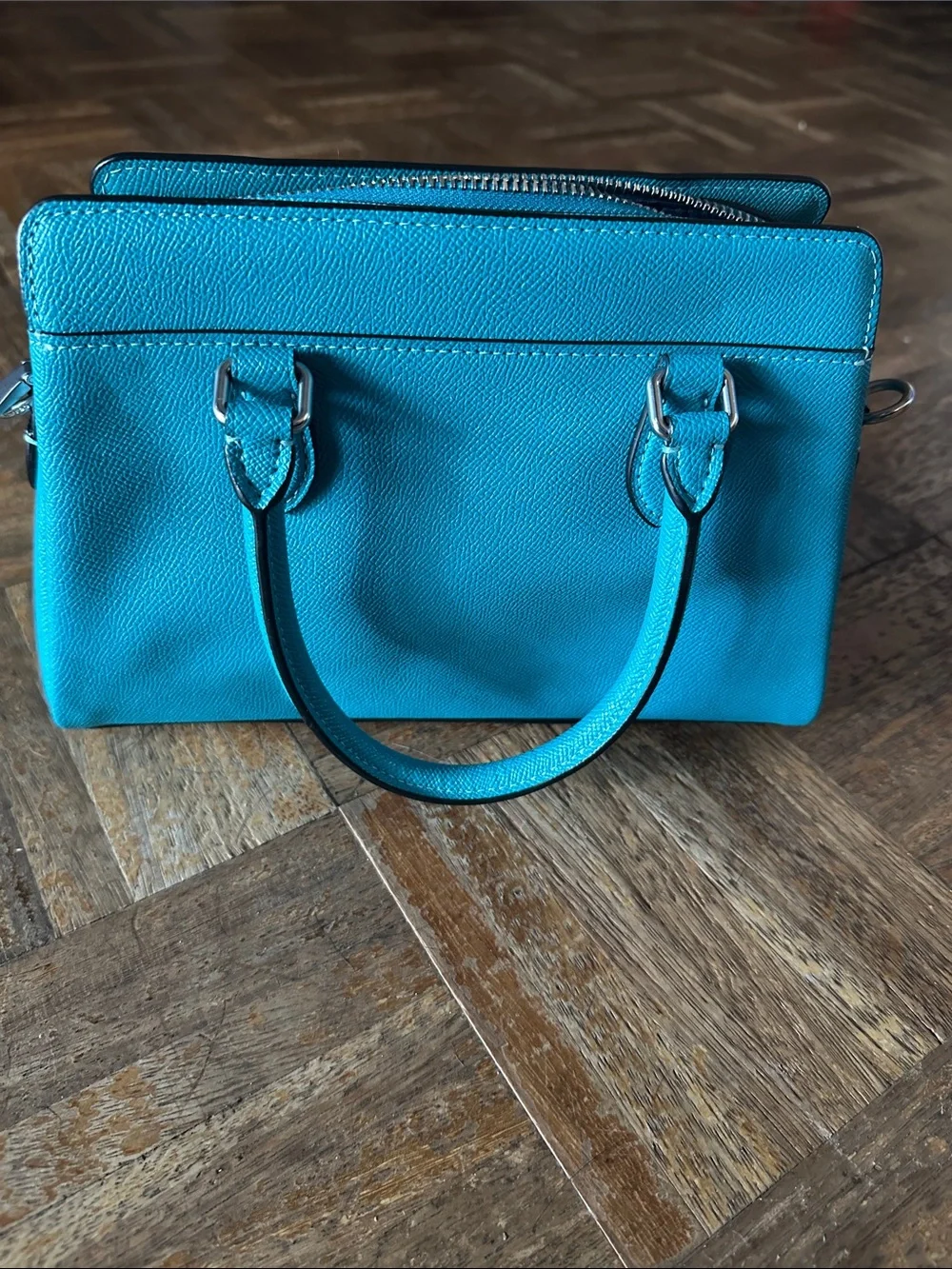 Coach crossgrain leather